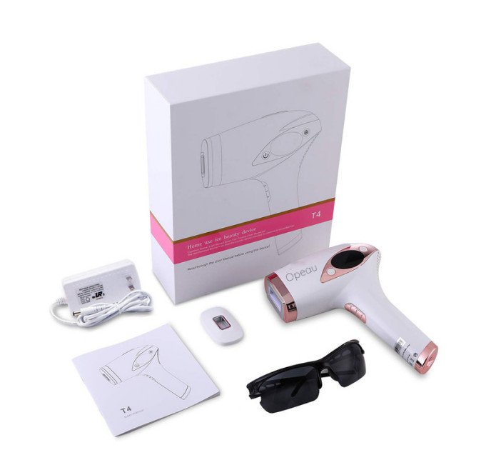 Opeau Rose Ice Cool IPL handset with box and accessories